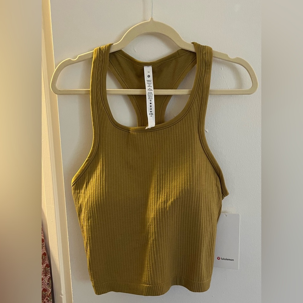 NWT Lululemon Ebb to Street racerback tank size 12